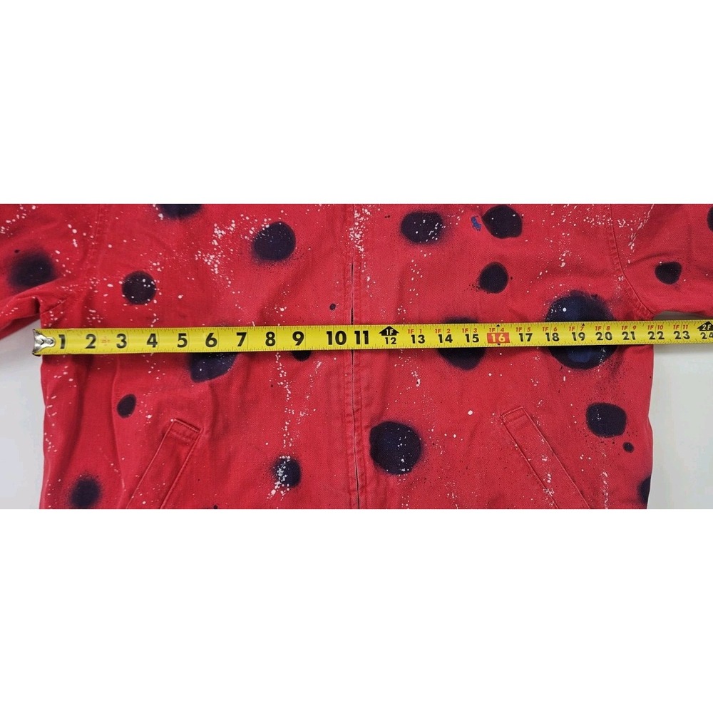 Vtg Red Polo Ralp Lauren Medium Zip Harrington Jacket USA made Custom Reworked - Picture 11 of 14